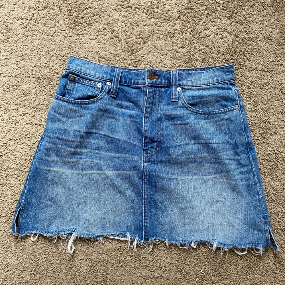 Madewell jean skirt